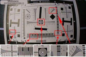 通过分辨率测试卡计算相片清晰度
